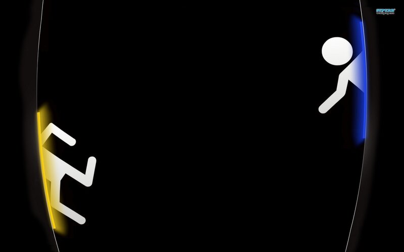 Stick Figures on Glowing Walls