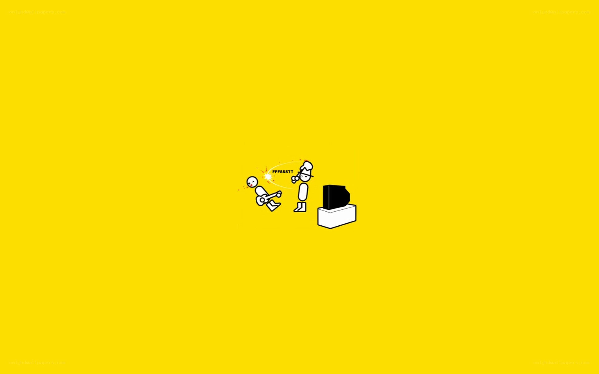 Stick figures playing music