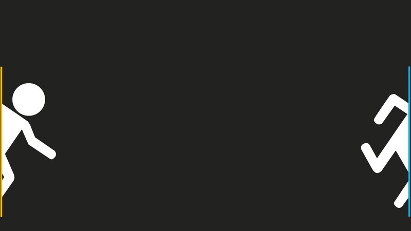 Stick Figures Running — Black