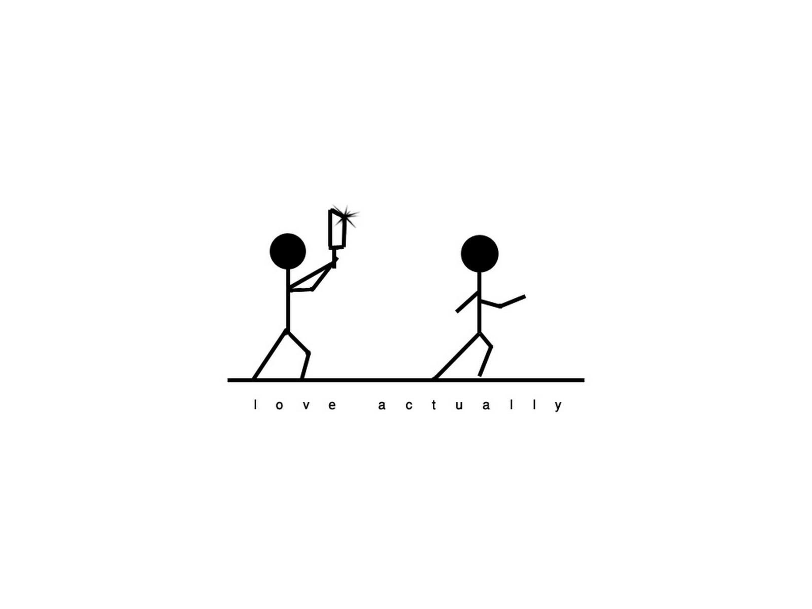 stick figures with sparkler