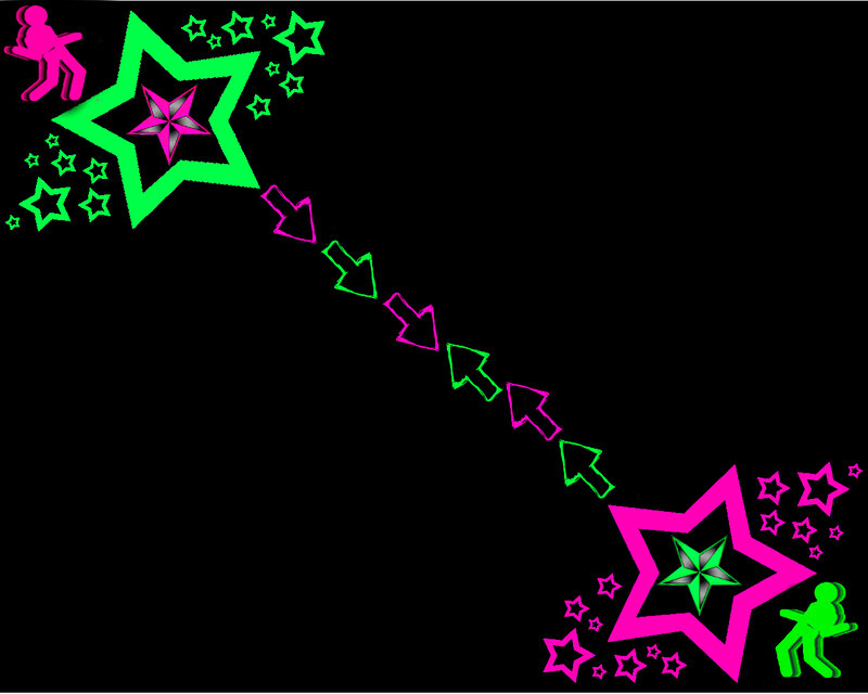 Stick Figures with Stars