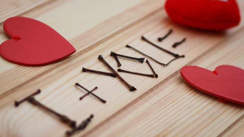 Sticks Spelling Love