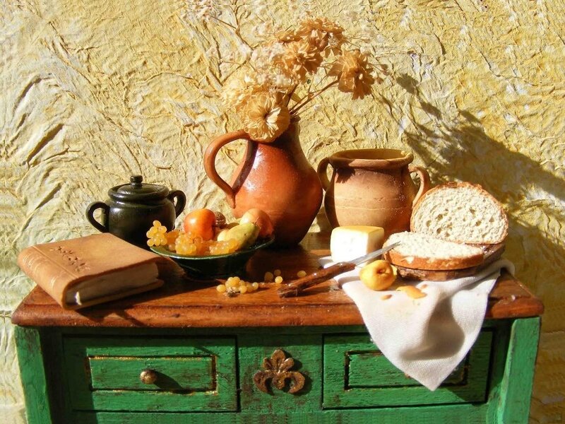 Still Life on Green Table