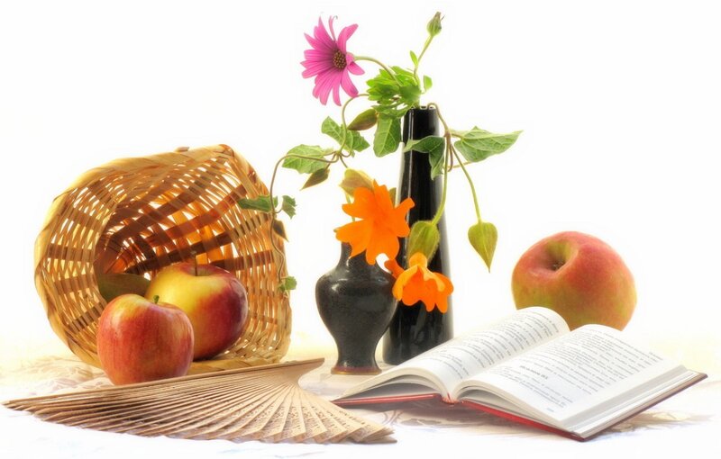 Still Life with Apples and Book