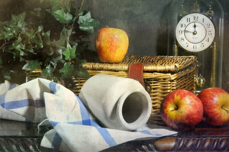 Still Life with Apples — Red