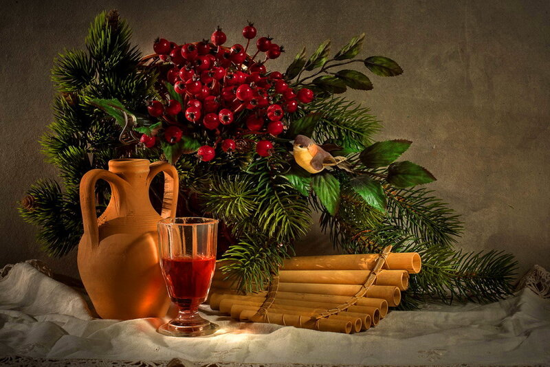 Still Life with Berries — Green