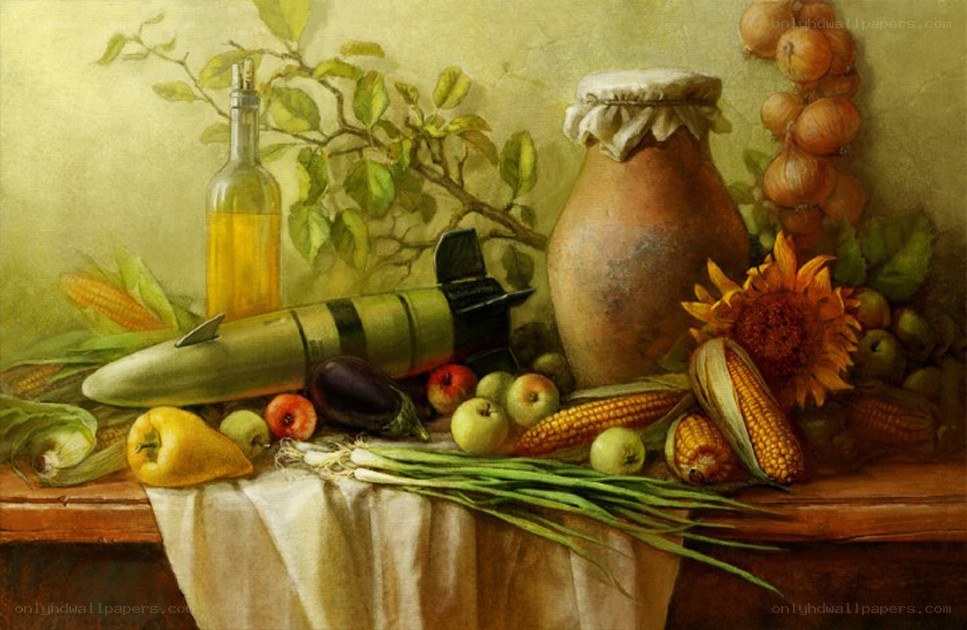 Still life with bomb