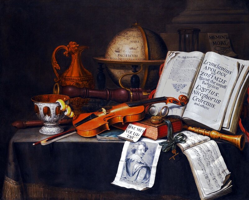 Still Life with Books and Instruments