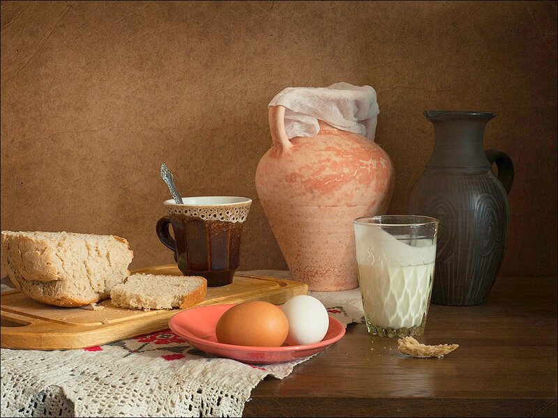 Still Life with Bread and Eggs
