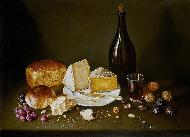 Still Life with Cheese and Bread