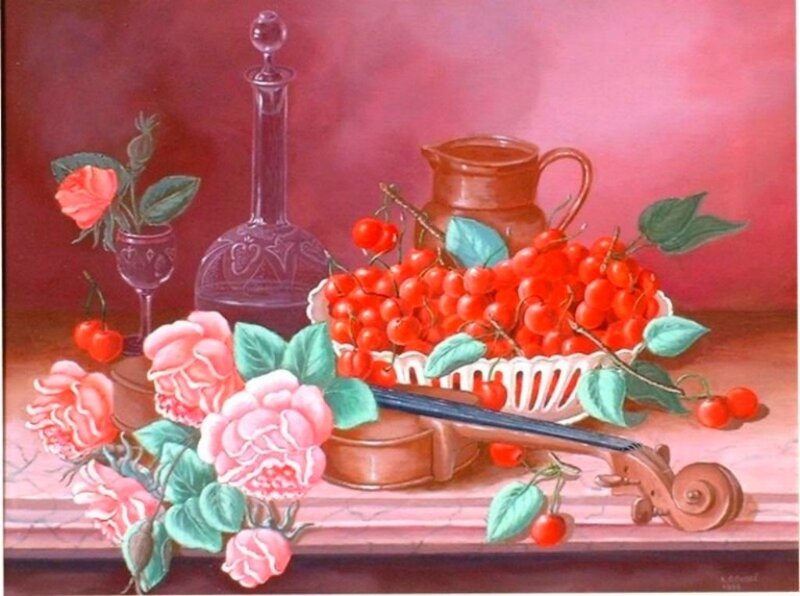 Still Life with Cherries