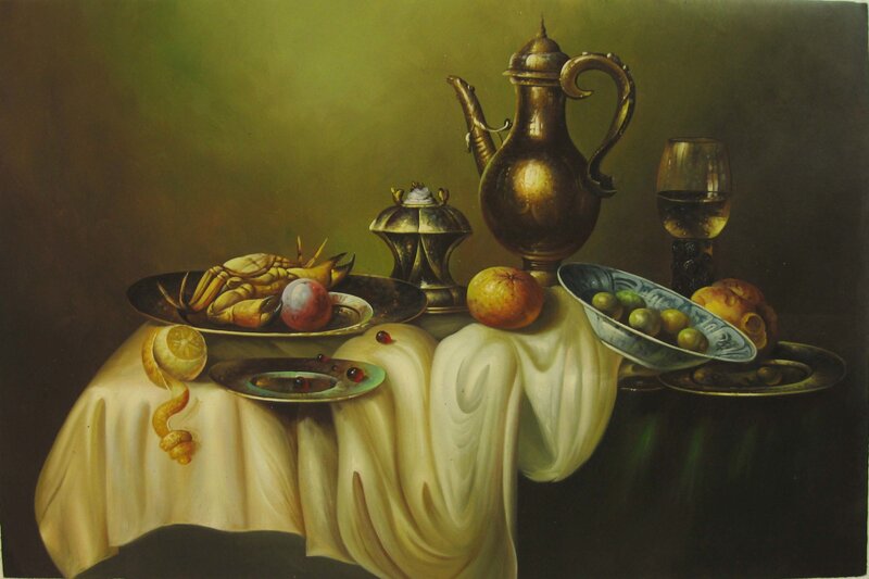 Still Life with Crab and Fruit