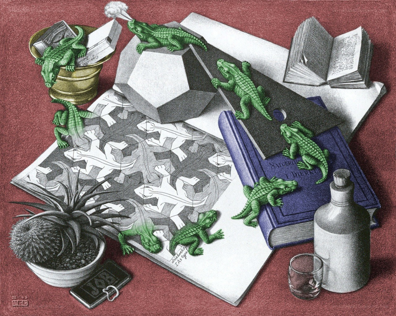 Still life with crocodiles