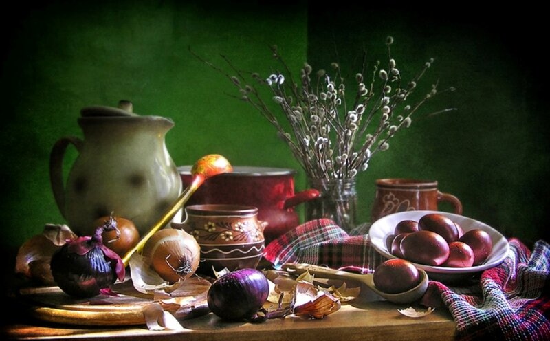 Still Life with Eggs and Onions