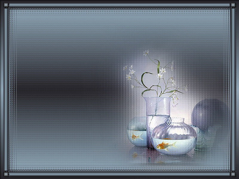 Still life with fish and flowers