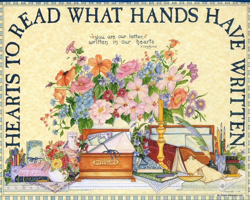 Still Life with Flowers and Books — Beige