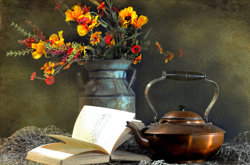 Still Life with Flowers and Kettle