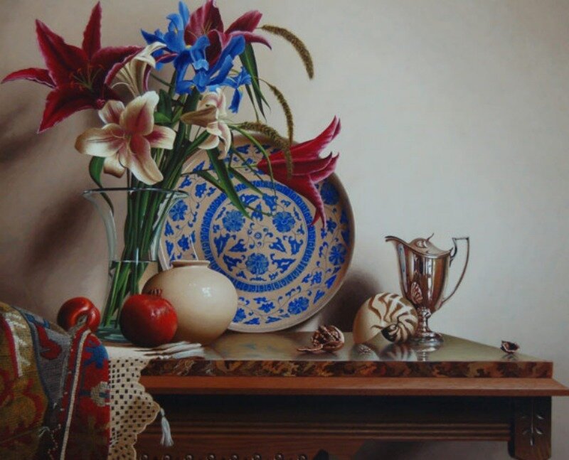 Still Life with Flowers and Objects