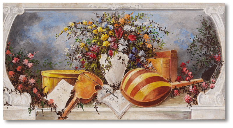 Still Life with Flowers and Violin