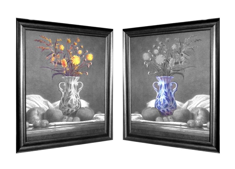 Still Life with Flowers — Gray