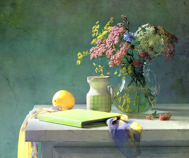 Still Life with Flowers — Green