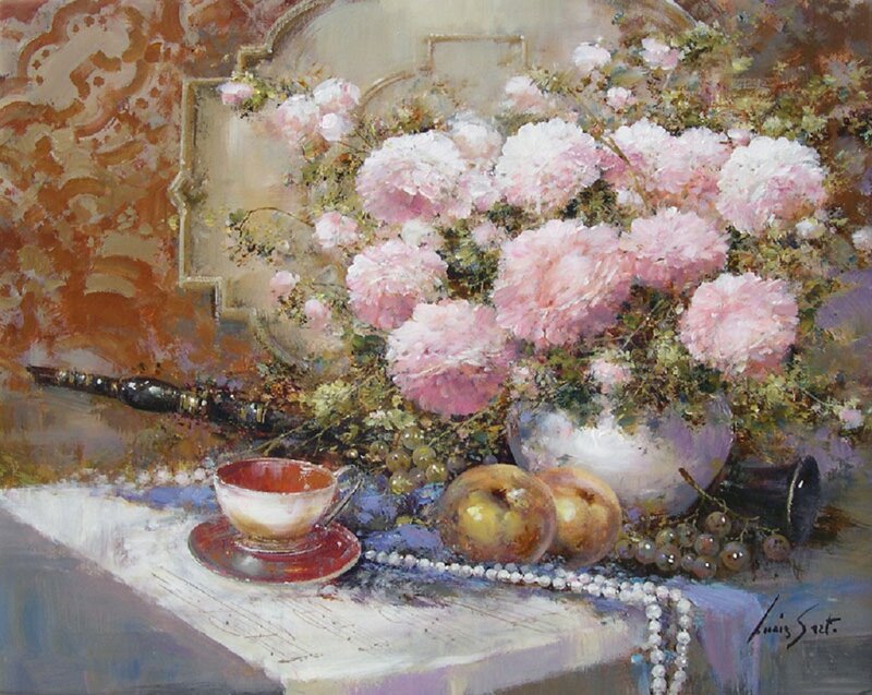 Still Life with Flowers — Pink, Serene