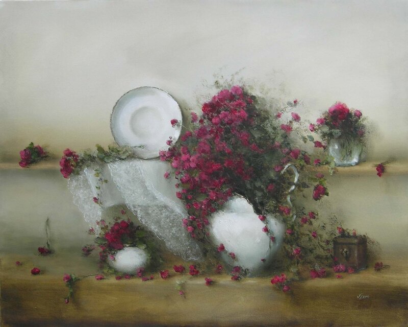 Still Life with Flowers — White