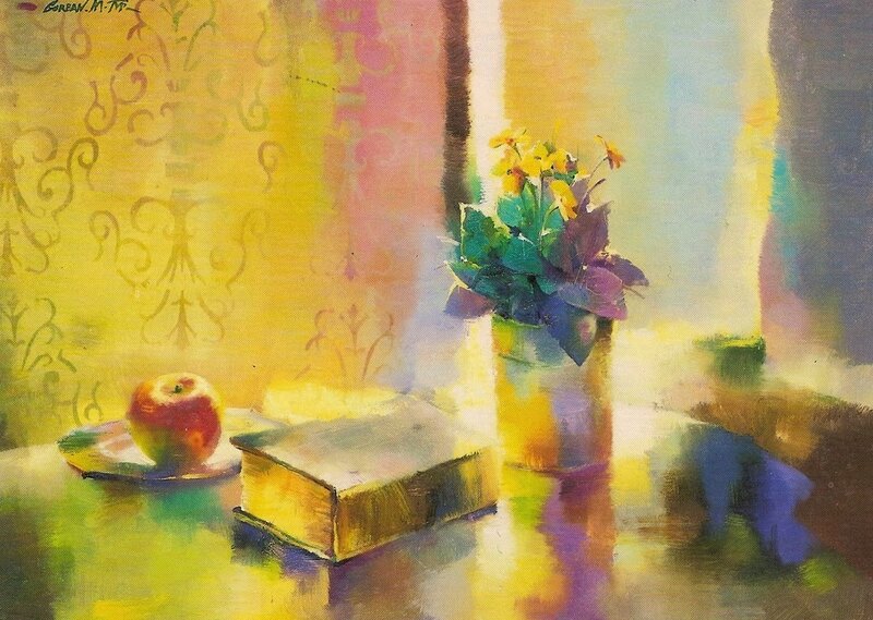 Still Life with Flowers — Yellow, Serene