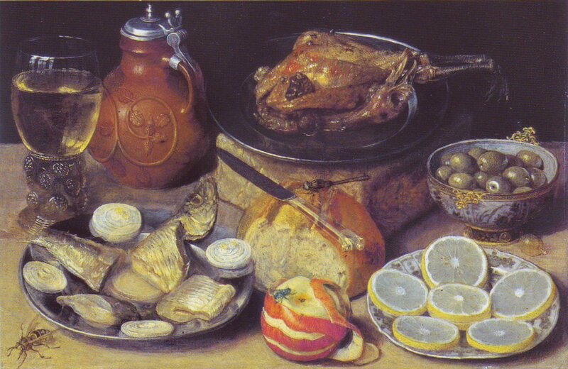 Still life with food and drink