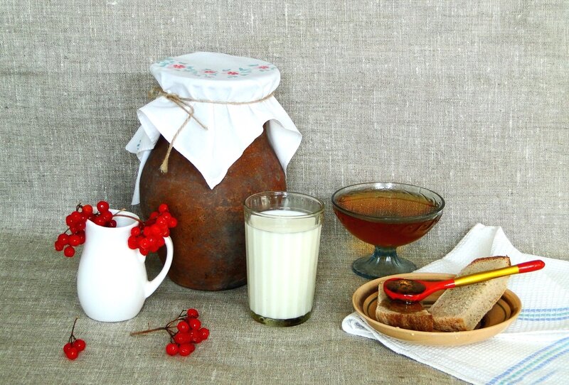 Still Life with Food — Brown, Calm