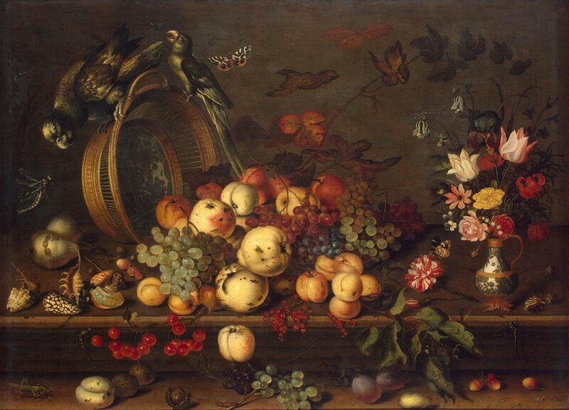 Still Life with Fruit and Birds