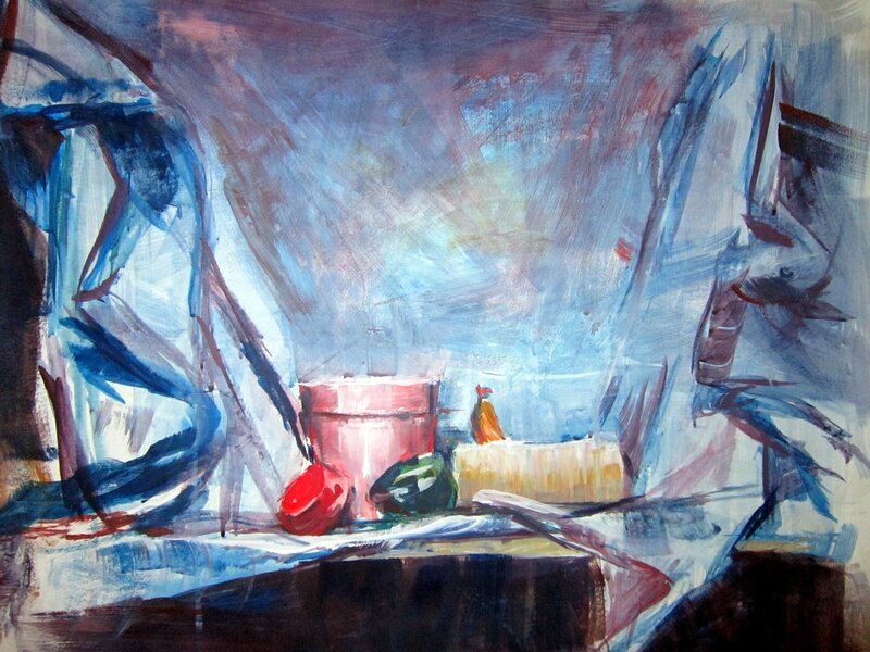 Still Life with Fruit and Container