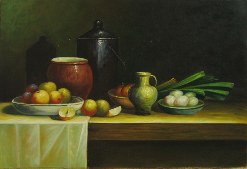 Still Life with Fruit and Eggs