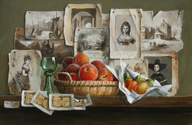 Still Life with Fruit and Photos