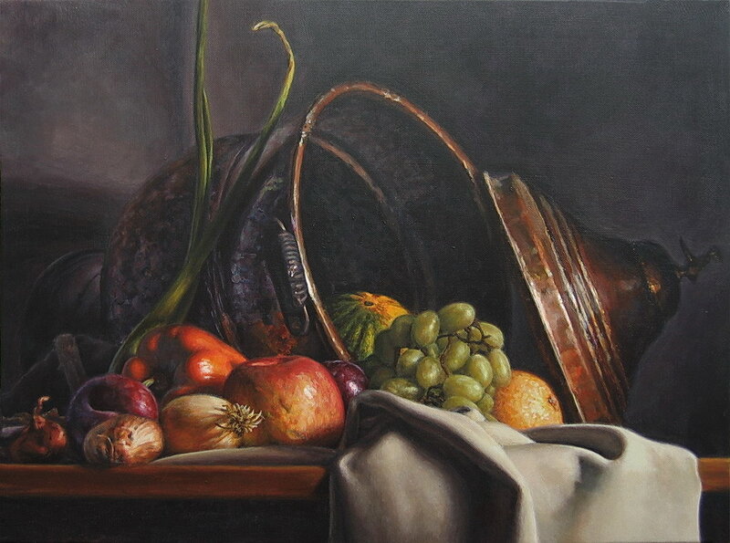 Still life with fruit and vegetables