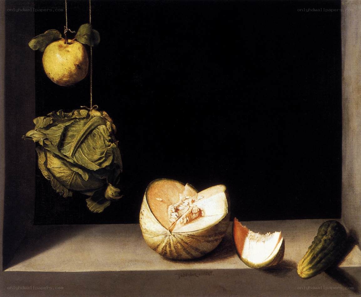 Still life with fruit and vegetables
