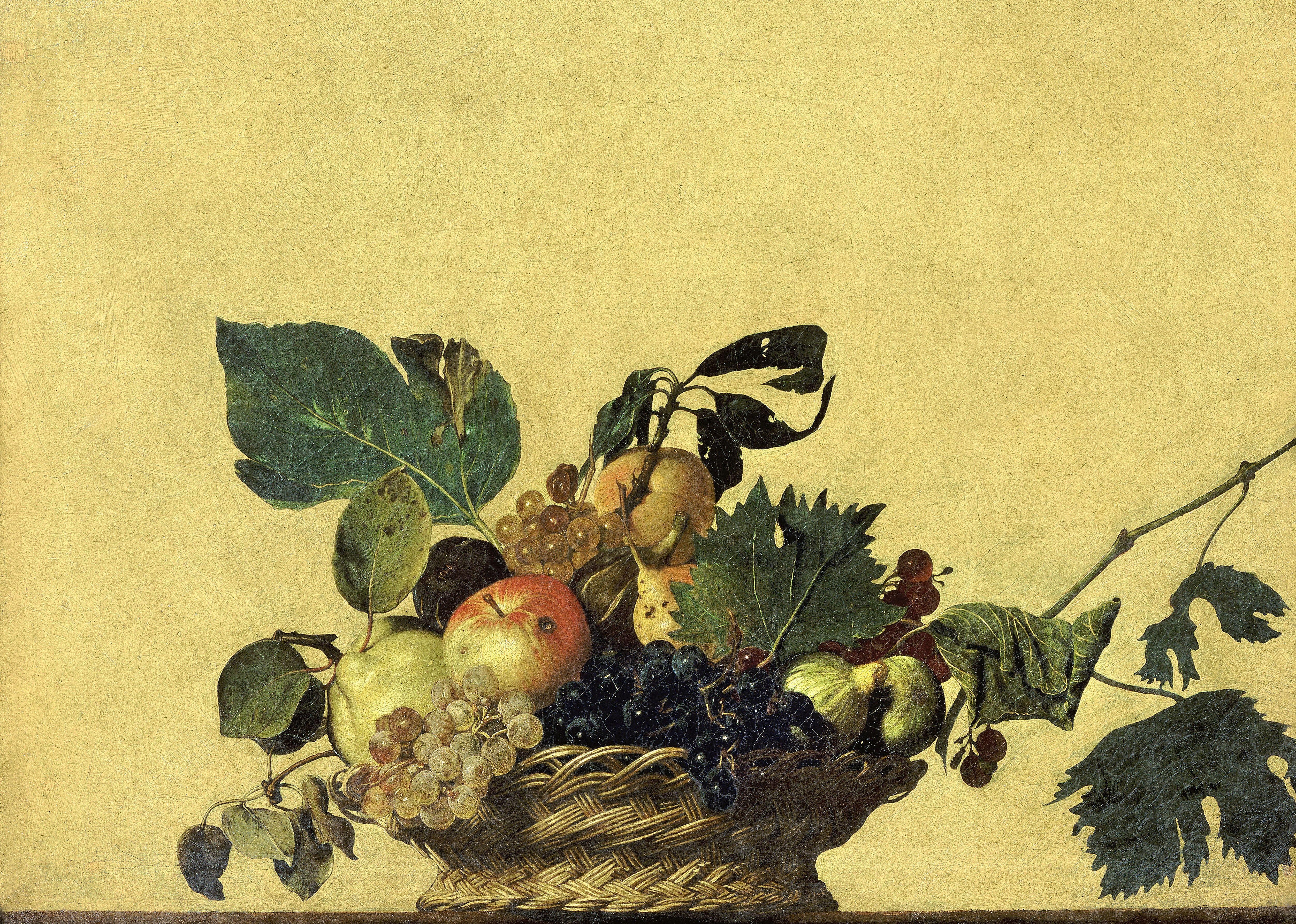Still life with fruit basket