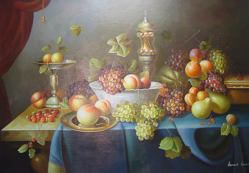 Still Life with Fruit — Blue