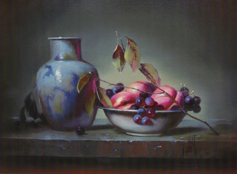 Still Life with Fruit Bowl — Blue