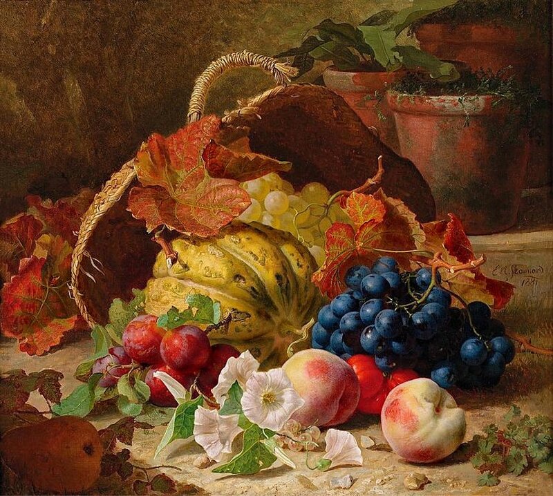 Still Life with Fruit — Brown, Calm, Autumn