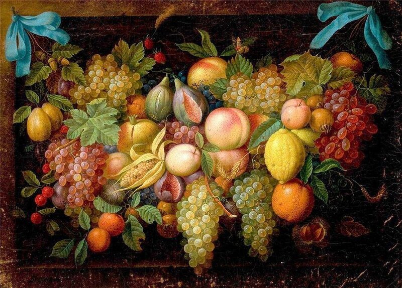 Still Life with Fruit — Green, Abundant