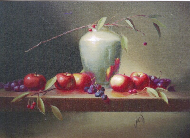 Still Life with Fruit — Red, Serene