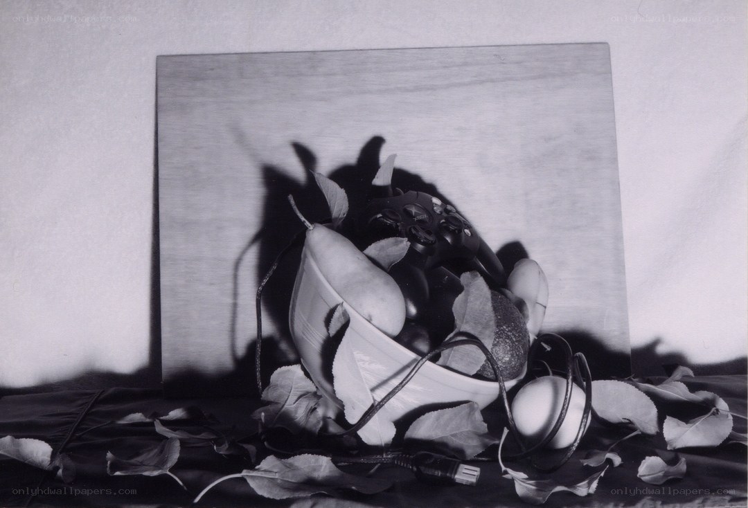Still life with game controller