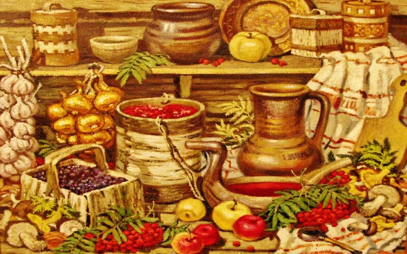 Still Life with Harvest Items