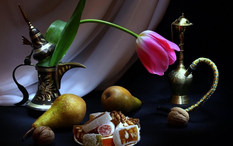 Still Life with Hookah and Sweets