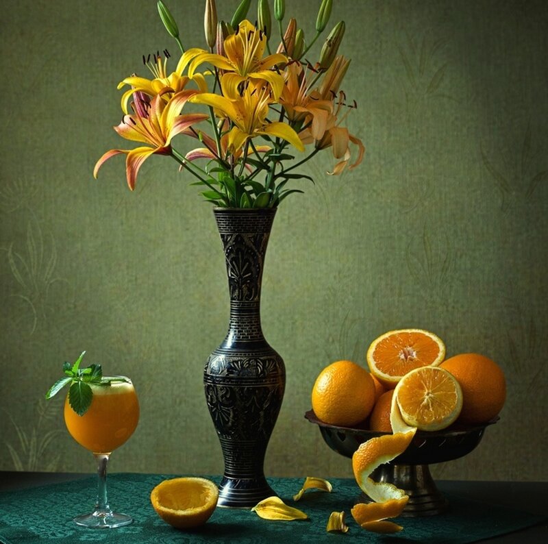Still Life with Lilies and Oranges
