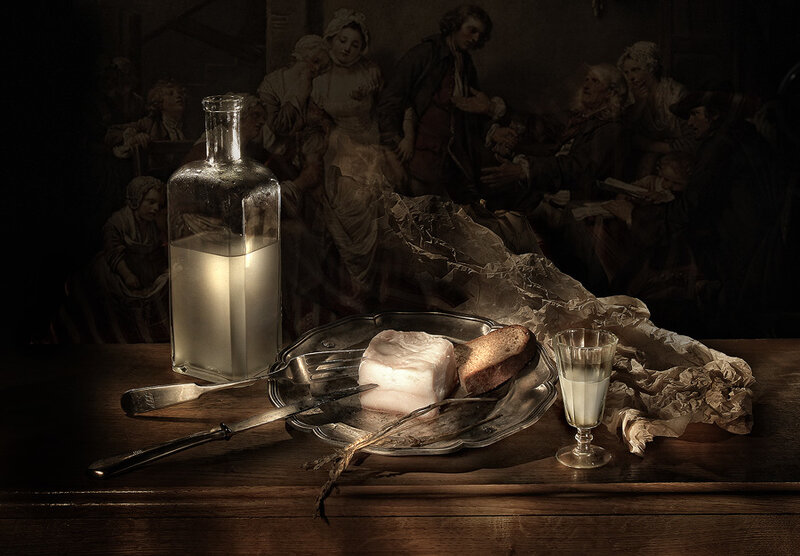 Still Life with Milk and Bread