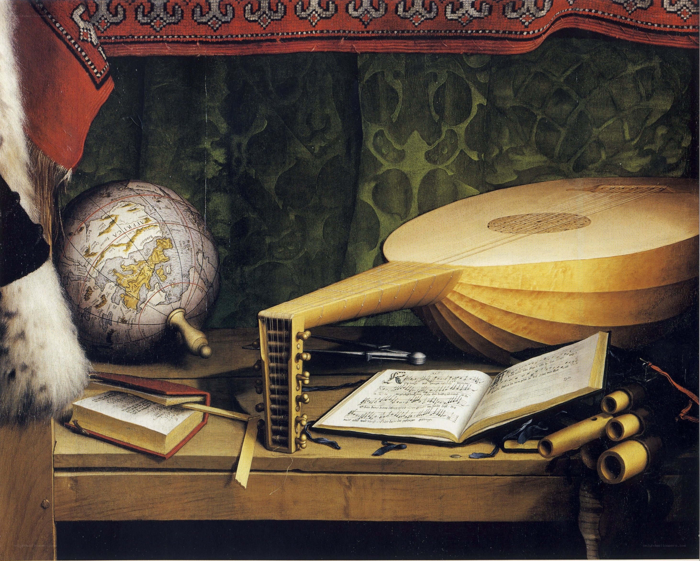 Still life with musical instruments