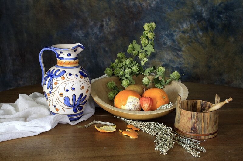Still Life with Pitcher and Bowl — Brown