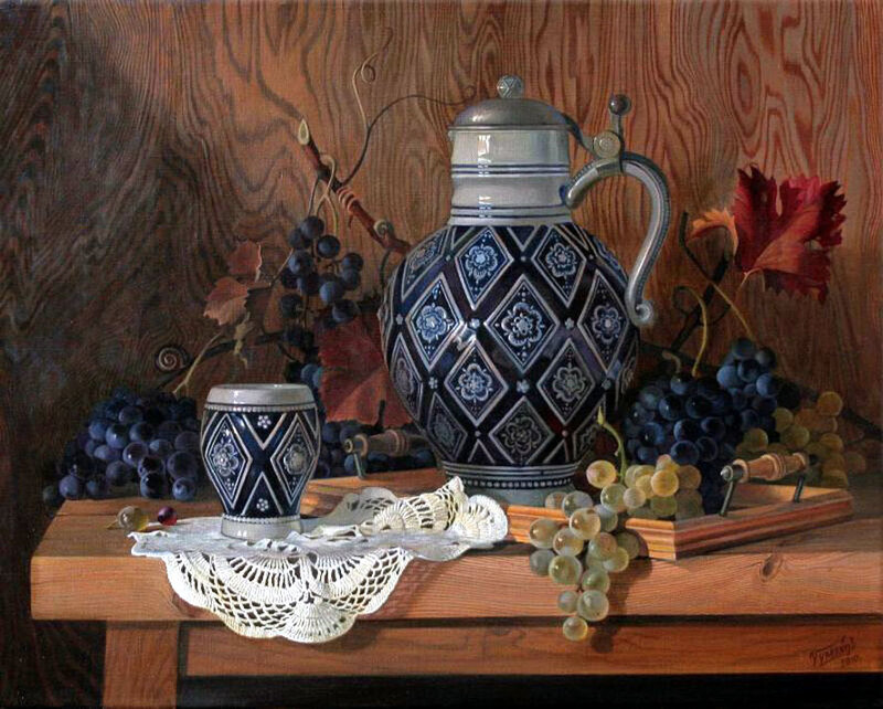 Still Life with Pitcher and Grapes